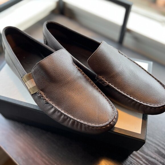 Men’s Gucci Plain Toe Moccasin Leather Loafers & Slip-ons - Picture 8 of 13